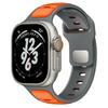 Силиконовый ремешок для Apple Watch 49 мм 46 мм 45 мм 44 мм 42 мм 41 мм 40 мм, мужской спортивный ремешок для iWatch Series 10 9 8 7 6 5 4 Se Ultra 1 2