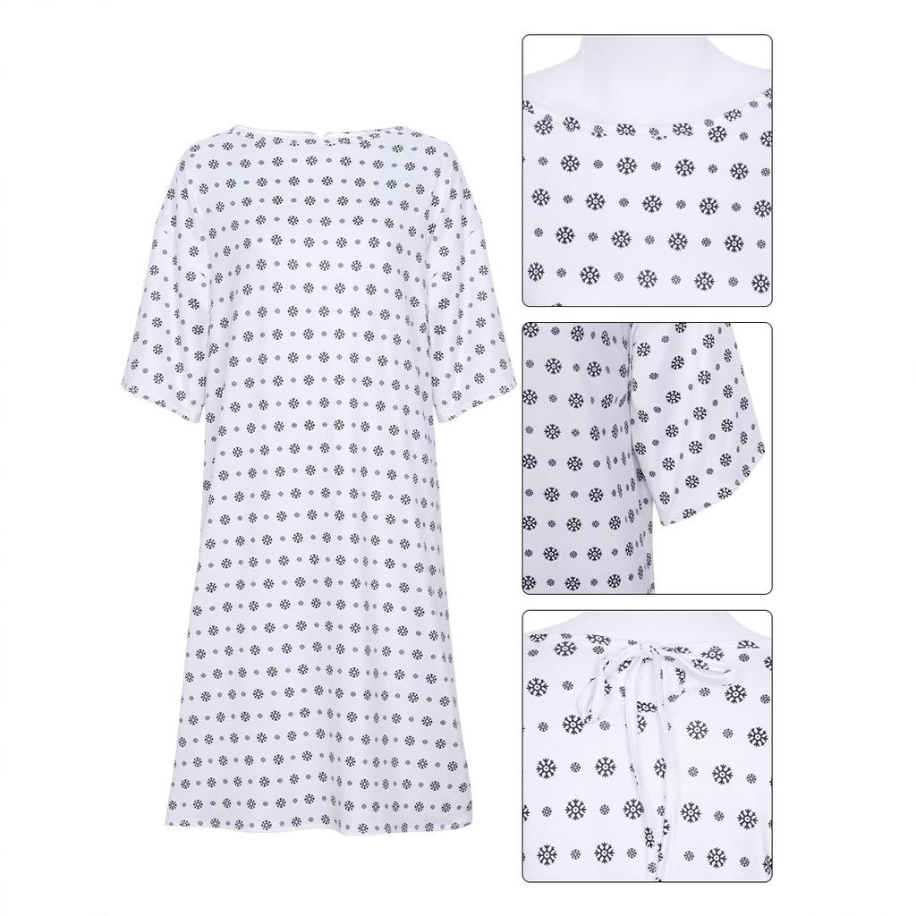 C Stranger Things Small 11COS Clothing Snowflake Hospital Clothing Stranger Things Dress X
