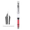 Поршневая перьевая ручка PENBBS 495 - Прозрачный акрил, большой объем, унисекс, для письма