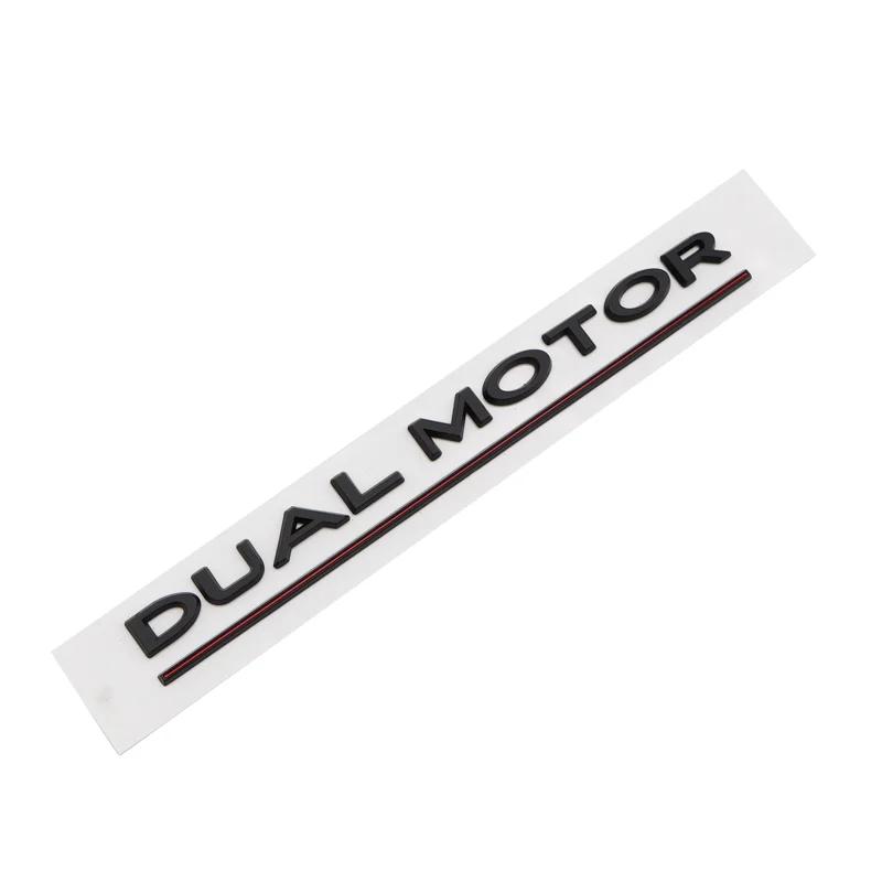 Car SpaceX Dual Motor Sticker Fender Side Decal For D2 Model Y S 3 X Letters Space Logo Rear Emblem Badge Trunk Accessories SH2