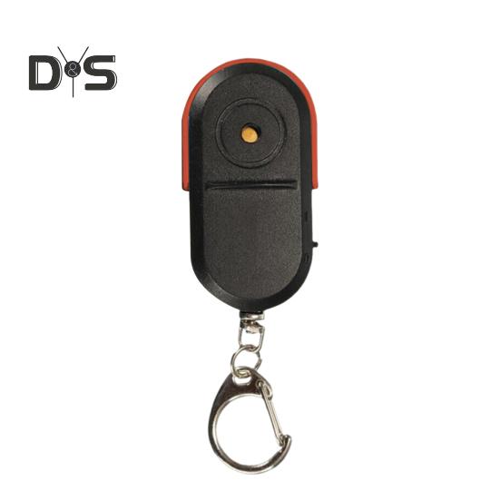 Anti-loss Device Key Finder with Whistle Activation LED Lights Easy To Use Battery Powered Key Chain Locator Device
