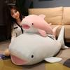 55/70/120 см креативный гигантский кит плюшевые игрушки милые мягкие лежащие подушки в форме акулы спальная подушка мягкие куклы для детей