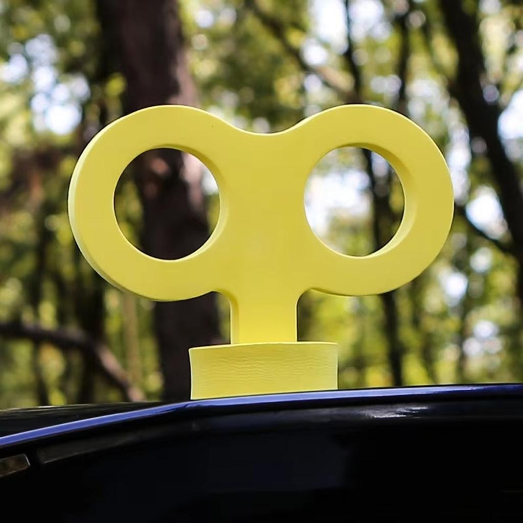 3D Заводной ключ для машины, Милый заводной ключ для украшения крыши автомобиля, 3D наклейки на машину, Необычный декор для автомобиля