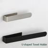 Self-adhesive Towel Rack Single Rod Bath Towel Hanger Durable Tissue Holder  For Home