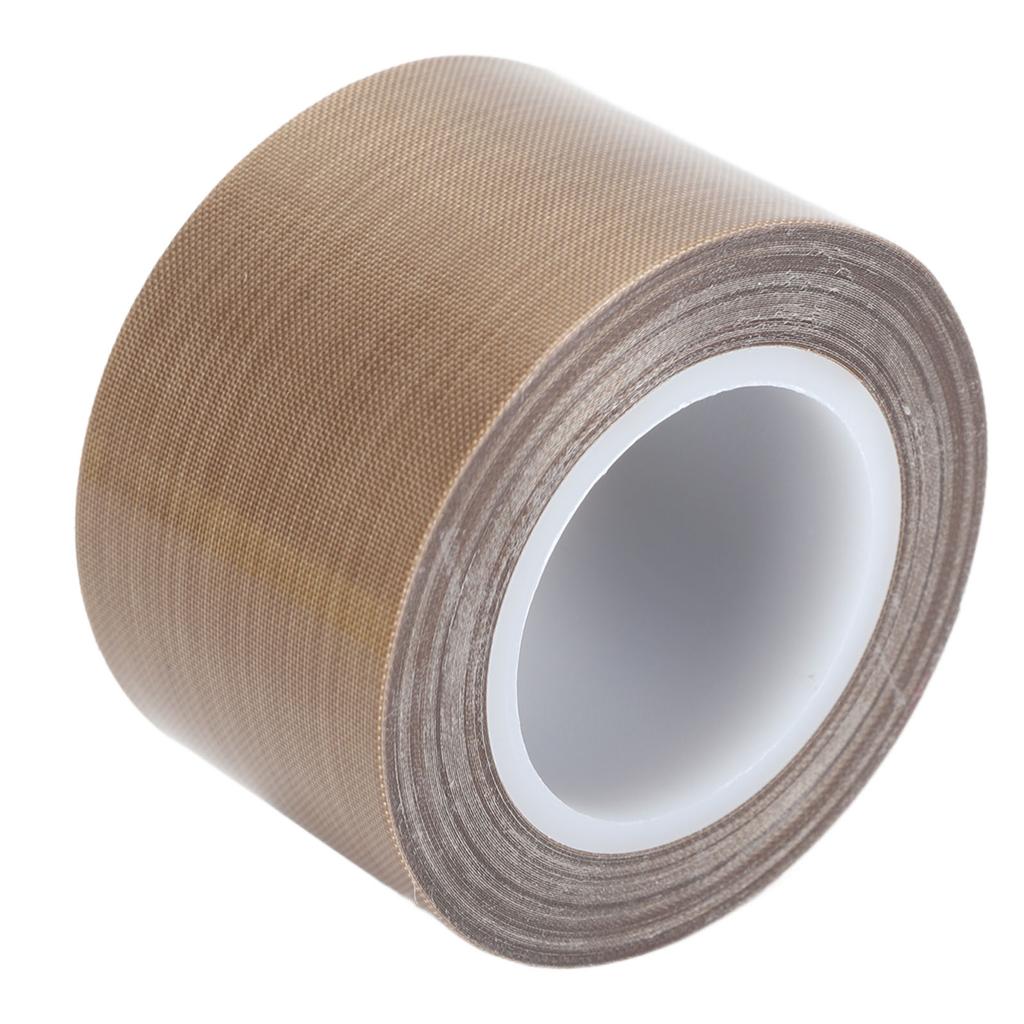 PTFE Лента из стеклоткани Изоляция Высокотемпературная Клейкая лента из ПТФЭ для вакуумного упаковщика, импульсного запайщика 32,8 фута