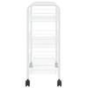 Kitchen Trolley 3 Tier White 46 x 26 x 64 cm Iron