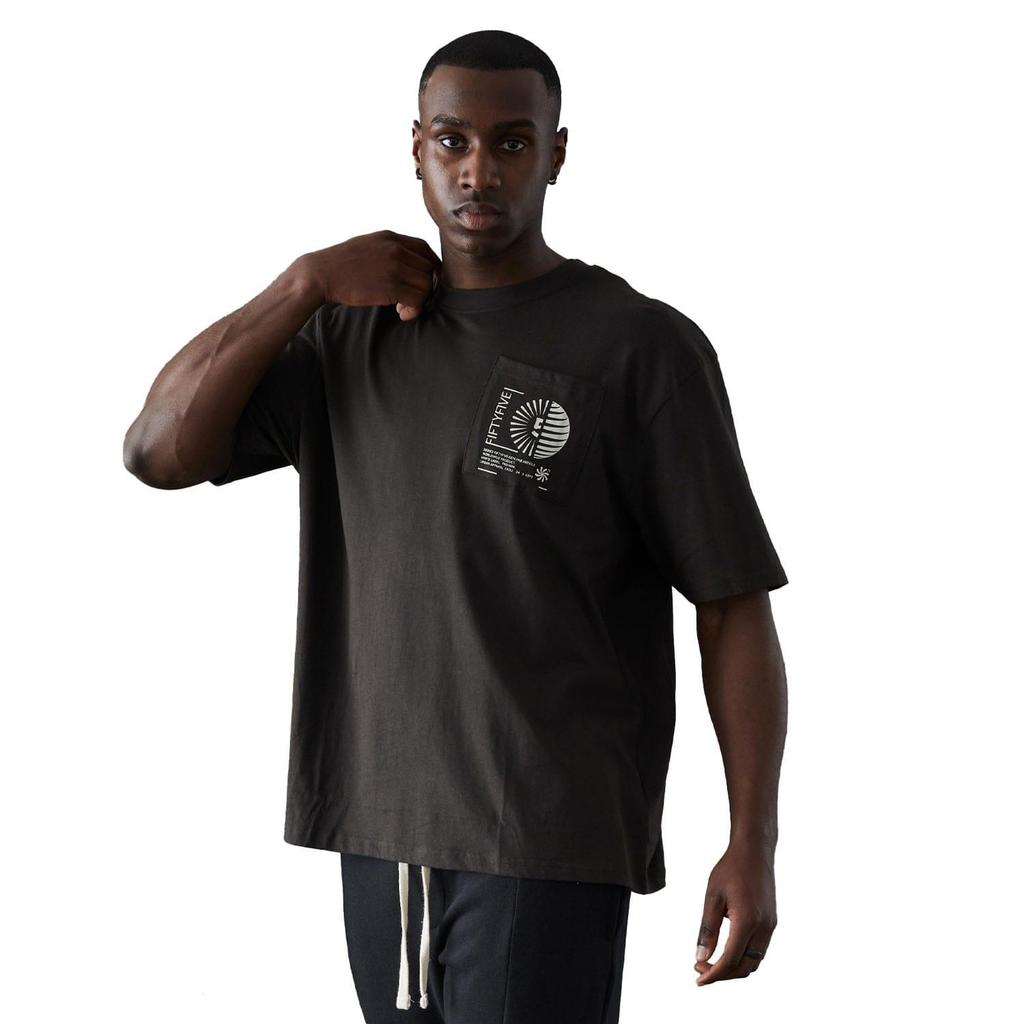 Fiftyfive Mens Mably Crew Neck T-Shirt