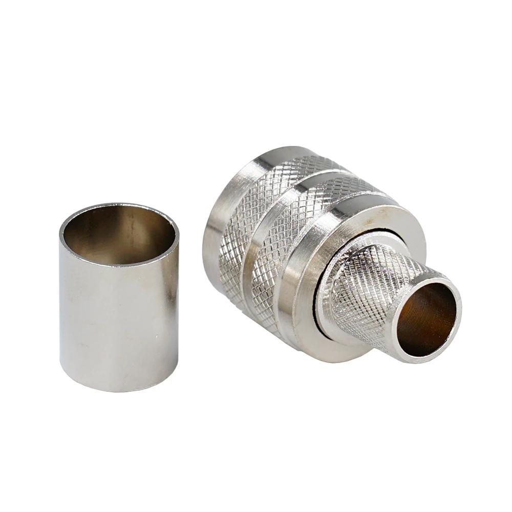 50 шт. PL259 UHF штекер коаксиальный разъем RF обжимной для кабеля RG8 LMR400 RG213 RG165 RG214 RG393 Pigtail