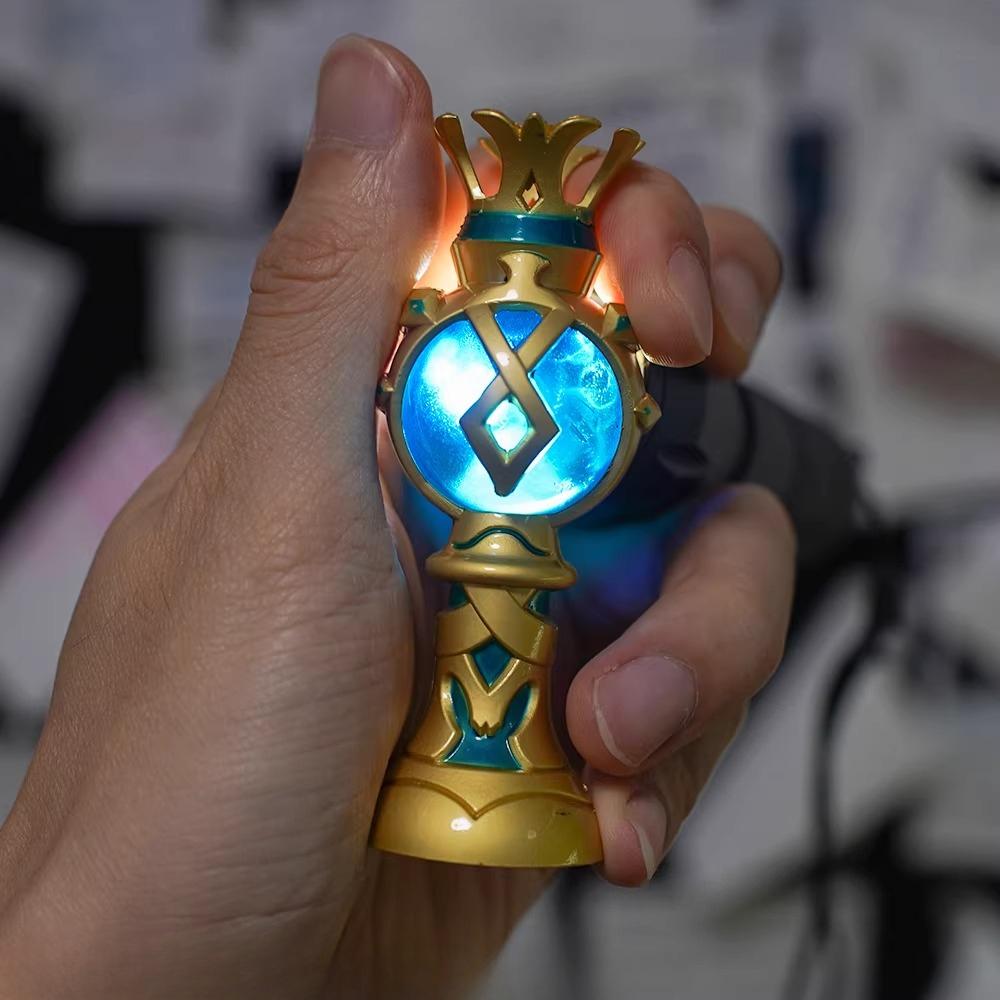Genshin Impact Китайские Игровые Периферийные Устройства Сердце Божественного Металлическая Модель Коллекционный Настольный Орнамент Креативные Подарки на День Рождения Игрушка