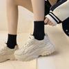Black Dad Shoes Female Internet Celebrity Super Fire 2025 Spring and Autumn New Student Versatile Thick Sole Small Sneakers Ins