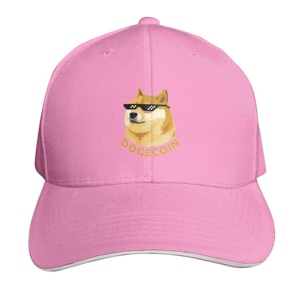 Doge Собака Dogecoin Смешная Кепка Bitcoin Модная Повседневная Бейсболка Регулируемая Кепка Хип-Хоп Летняя Унисекс Бейсболки