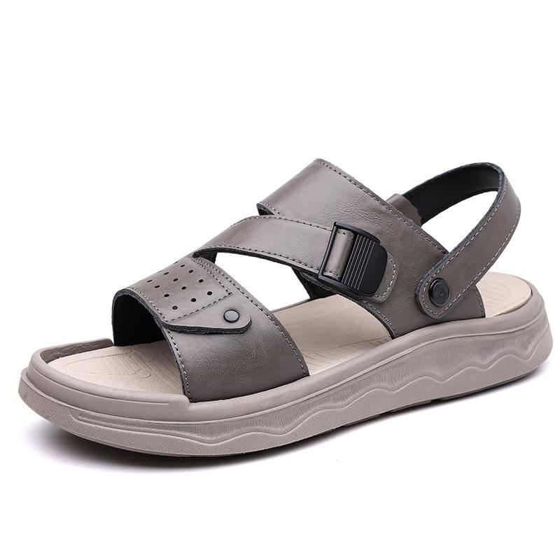 2025 летние новые мужские сандалии с пенопластовой подошвой для улицы, полутапочки, которые не боятся наступать на дерьмо, классные тапочки, пляжная обувь для мужчин 903