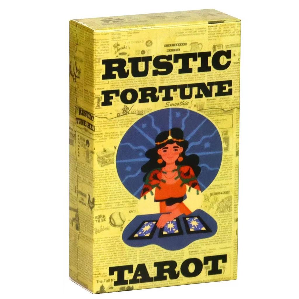 Колода Таро «Деревенская удача» 10,3*6 см, основанная на старинных объявлениях, представляющая обычную народную жизнь и ценности, 80 карт Райдера Уэйта