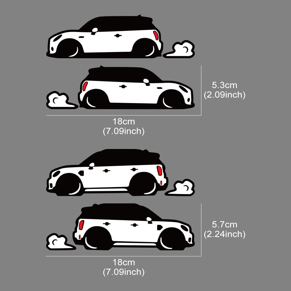 Контурные наклейки на автомобиль для MINI Cooper S R55 R56 F56 F55 F57 F60 R60 Countryman JCW Виниловые декоративные наклейки Аксессуары для тюнинга авто