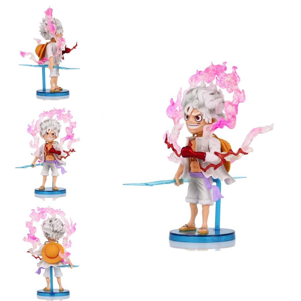 Cute Q Version Luffy Figure With Five Forms Stunning Pvc Nika Luffy Anime Statue
