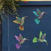 Iron Colorful Hummingbird Wall Decoration Office Indoor Living Room Bathroom Home Outdoor Metal Wall