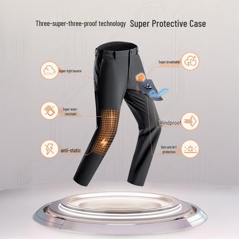 JOEONE Men's 3-Proof Straight-Leg Casual Outdoor Pants