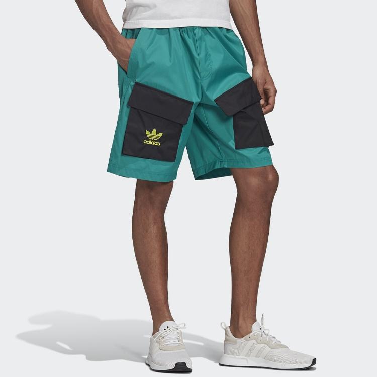 adidas Шорты Originals плетеные зеленые мужские GK5917
