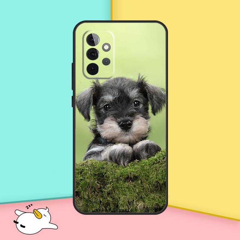 Чехол для щенка шнауцера для Samsung Galaxy A53 A33 A13 A12 A32 A52 A14 A34 A54 A15 A25 A35 A55 A71 A51