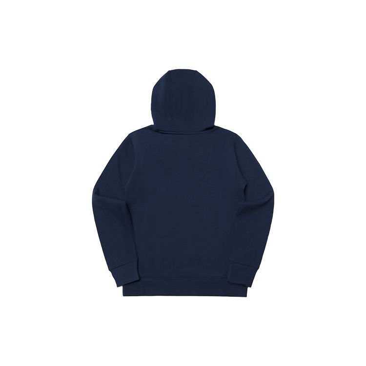 Nike Толстовка с капюшоном X MLB Collaboration New York Yankees с принтом логотипа и буквенным принтом, круглым вырезом, длинными рукавами, детские толстовки с капюшоном, темно-синие 3Z3B7SBF8-NYY