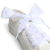 1 Pair Shoelaces 110cm Solid Color Organza Wide Flat Shoelaces for Sneakers
