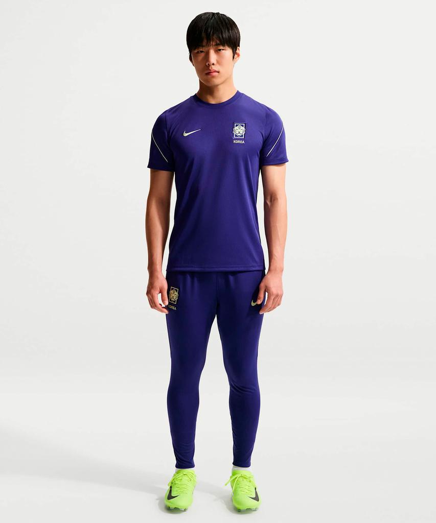 Nike Корея Strike Soccer Топ с коротким рукавом Dri-Fit M - Регентский фиолетовый:Космический фиолетовый:Светлый Лайм / Ib4975-590