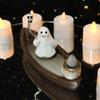 Incense Holder Ghost Incense Cone Holder Gothic Censer Ornaments Zen Meditation Decor for Bedroom Living Room Hotel Apartment