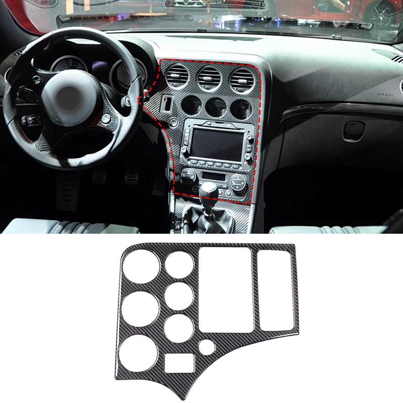 Комплект из углеродного волокна Отделка дверных панелей рычага переключения передач Аксессуары для интерьера автомобиля Декоративные наклейки для Alfa Romeo 159 Brera/Spider 2004-2011 LHD