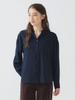 B:MING LIFE STORE by BEAMS Women's Washable Drape Shirt Blouse (Sizes S-M) Navy