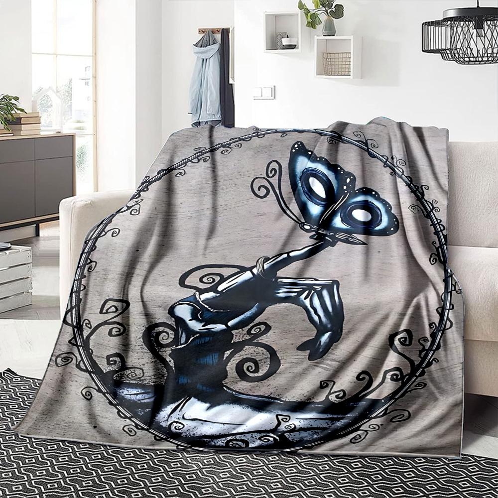 Simpsons Family Portrait Flannel blanket, soft and warm, suitable for beds and sofas, all seasons, portable travel blanket. 0730117