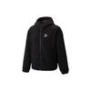 Puma FW22 Back Logo Print Флисовая куртка с капюшоном на молнии Верхняя одежда унисекс Черный 539568-01