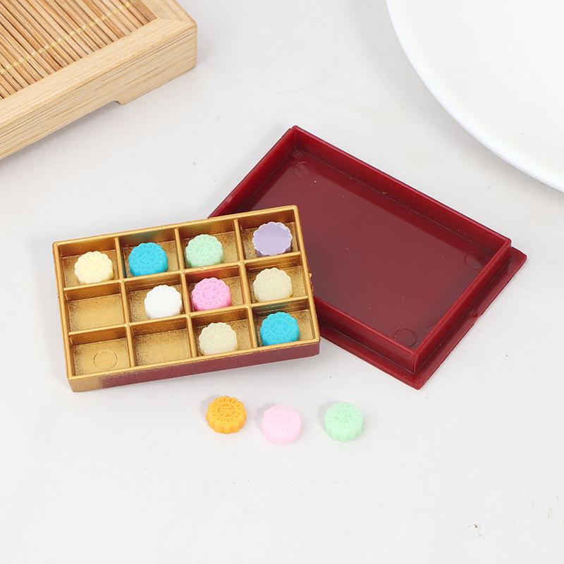 1:12 кукольных миниатюрных моделей Mooncake Model Food Decoration Accessories