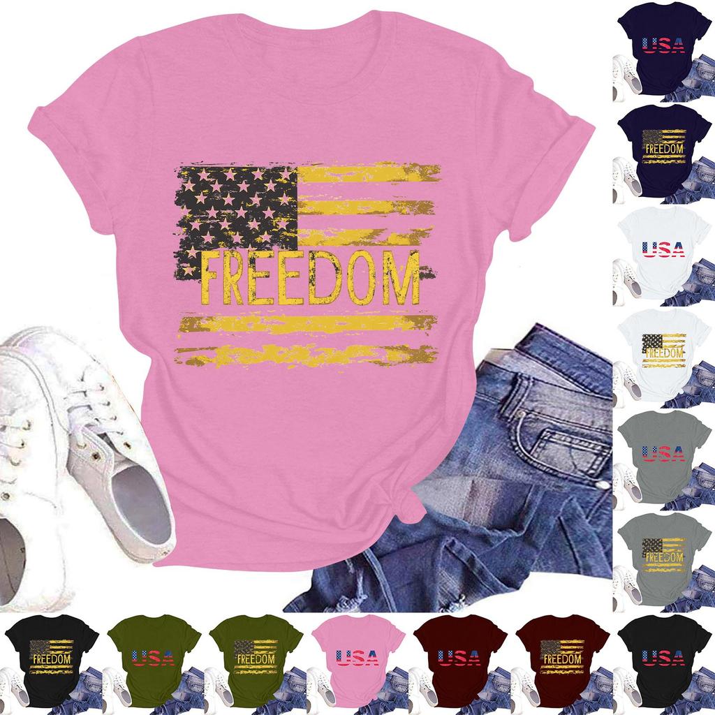 Женская мода больших размеров с принтом в стиле винтаж LA, повседневный топ с короткими рукавами