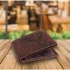 LONDON ALLEY Elk Vintage Brown Men's Leather Wallet.