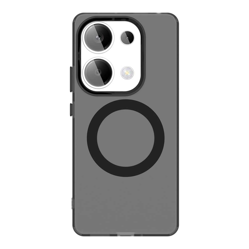 Матовый чехол Magsafe для телефона Xiaomi Poco M6 Pro 4G M6 Plus 5GЗащитный чехол Магнитная беспроводная зарядка Ударопрочная задняя крышка