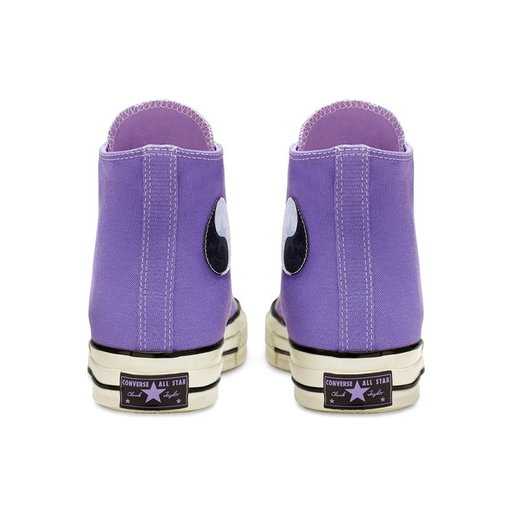 Converse Chuck Taylor 1970S Hi Round Toe Lace-Up Mid-Top Canvas Shoes Unisex Sneakers Purple 164211C