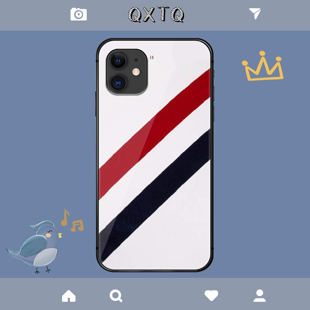 Чехол с логотипом Thoms Fashion Brownes для iPhone Samsung Galaxy Redmi Note S 17 16 15 14 13 20 24 25 54 Pro Max Ultra Fe Крышка из закаленного стекла