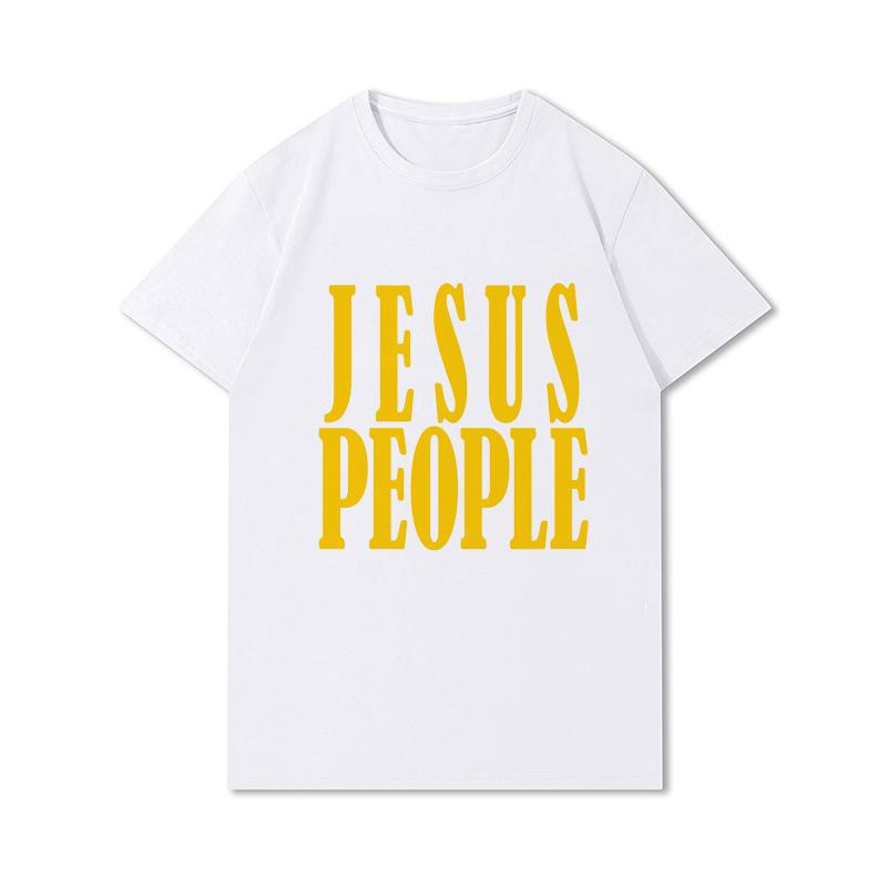 Футболка большого размера «Я люблю Иисуса» Христианская вера Унисекс Повседневные хлопковые топы Персонализированная печать Уличная одежда Подарок для любителей Иисуса Футболка