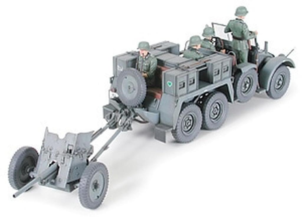 Tamiya Military Miniature Series Немецкая армейская буксируемая пушка Krupp Protze, пластиковая модель 35259 1/35 № 259 6×4 3,7 см противотанковая пушка