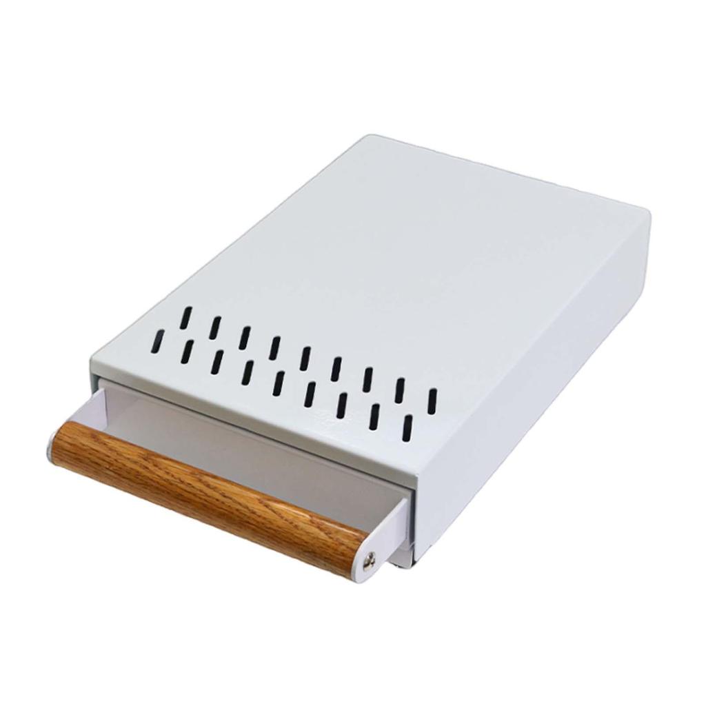 Espresso Coffee Knock Box Drawer Easy To Clean Dump Bin Coffee Machine Accessories with Wooden Handle for Home Bar Coffee Shop