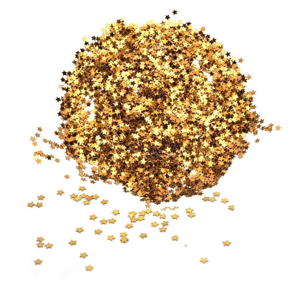 100g PVC Material Star Confetti Foil Material Metallic Confetti Holiday Star Sequins DIY Crafts