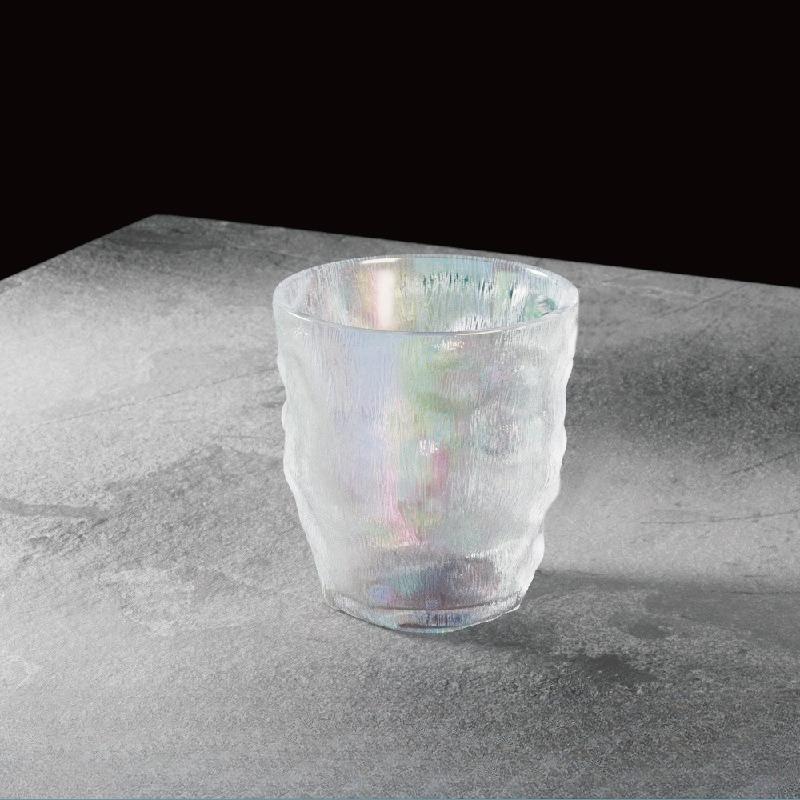 300 мл или 380 мл Стеклянная чашка с узором «ледник» Цветная чашка для питья, Высокоэстетичная стеклянная чашка Чашка для питья Пивная кружка для использования в работе