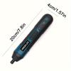 Electric Screwdriver 3.6V, Small Multi-functional Torque Adjustment Straight Handle, Removable Screwdriver with Lithium Battery, for  Phone PC Repair