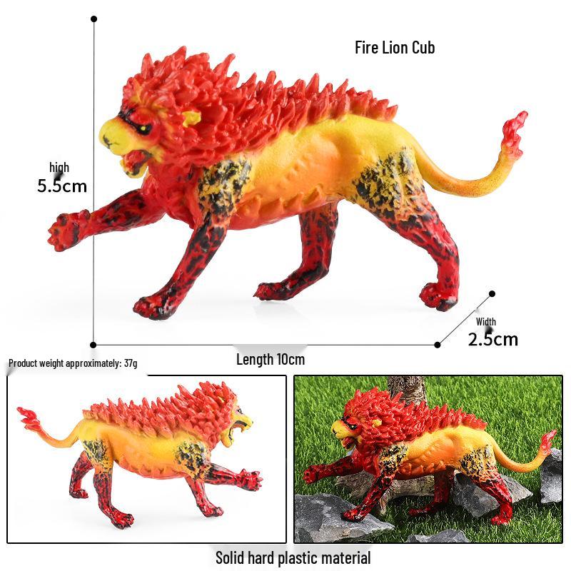 Dinosaur & Dragon Plastic Toy Set: Mythical Animal Figures for Kids