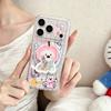 Милый щенок для чехла-держателя мобильного телефона iphone17pm 16pro жесткий 15 магнитная присоска 14 apple 13 милый чехол