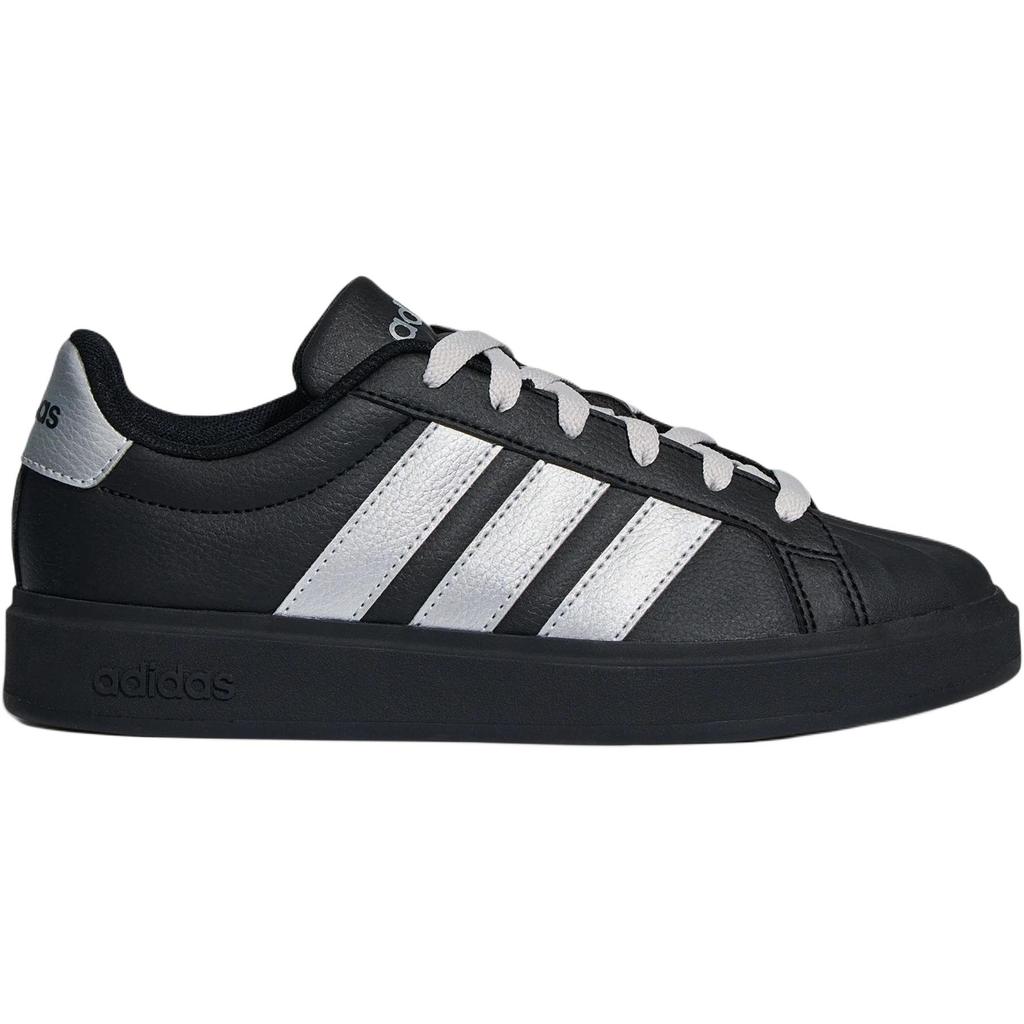 adidas Street Talk Модные Удобные Низкие Детские Скейт-Ботинки Унисекс скейт-ботинки Черный Серебристый LA8413