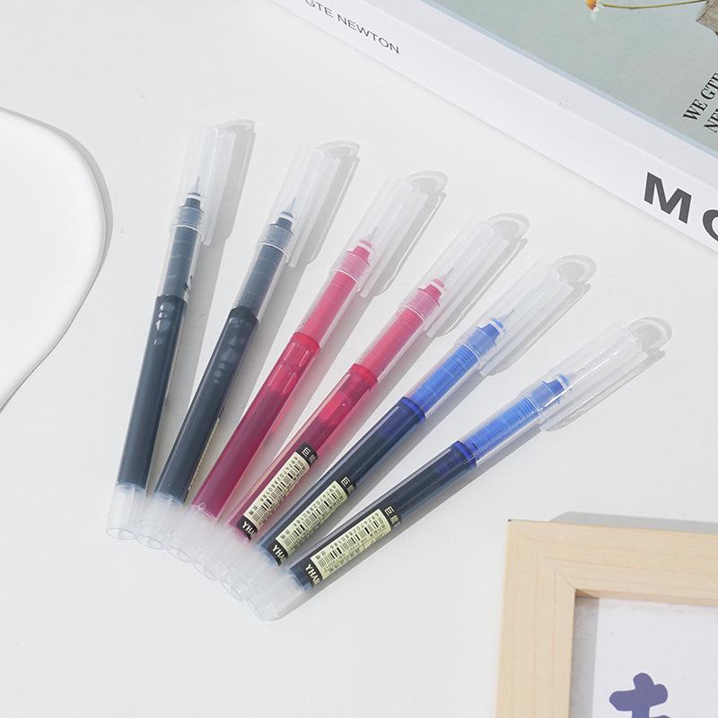 Быстросохнущая гелевая ручка-роллер - Супер пишущие гелевые чернила, Игольчатый наконечник, Для офиса и учебы, Подписная и на водной основе