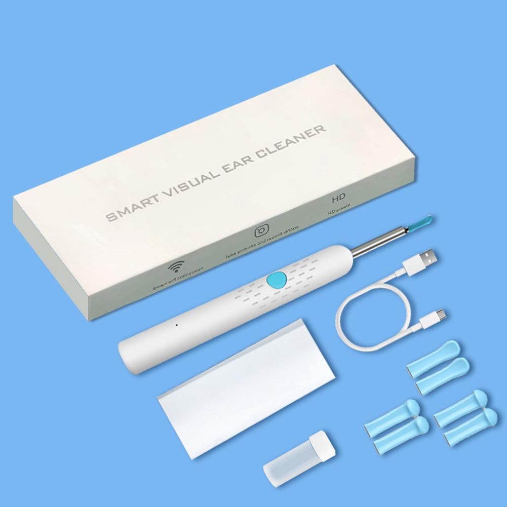 Высококачественная интеллектуальная визуальная ложка для чистки ушей, беспроводная перезаряжаемая светящаяся ложка для чистки ушей, инструмент для удаления ушной серы, уход за ушами
