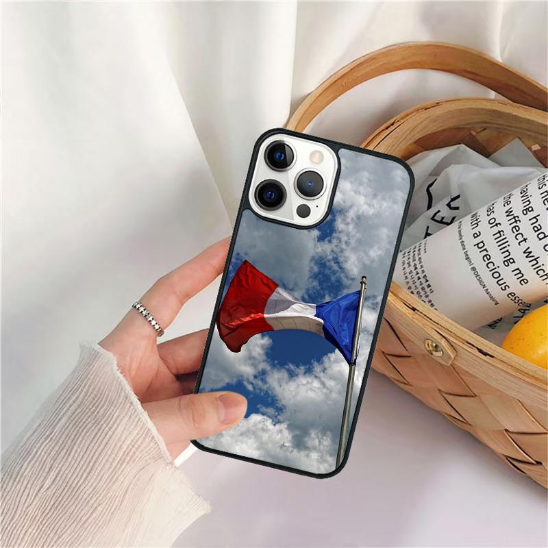 Чехлы для мобильных телефонов и смартфонов с флагом Франции для iPhone 17 Air 16e 15 14 12 13 11 Pro MAX Plus Coque Fundas