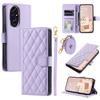 For Honor 200 5G Wallet Case Rhombus Grid PU Leather Phone Cover